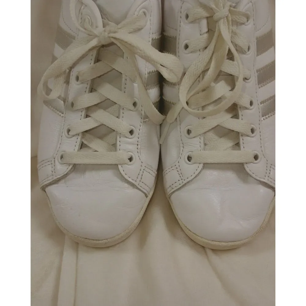 Adidas Originals Coast Star White Silver Leather Sneakers Women's US 5.5 EE6521